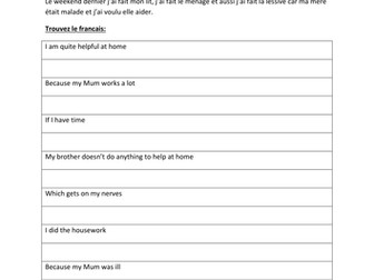 Aider à la Maison - helping at home/ chores Bundle