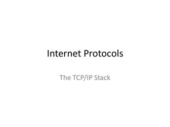 Internet Protocols