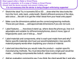 AQA Engineering - Part A - Guide to Design Ideas