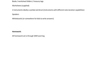 Musical Elements - 8 Week Unit