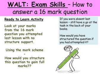 How to answer a 16 Mark question OCR Paper 2 British depth study