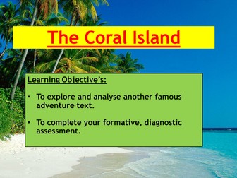 The Coral Island complete lesson KS3 adventure fiction