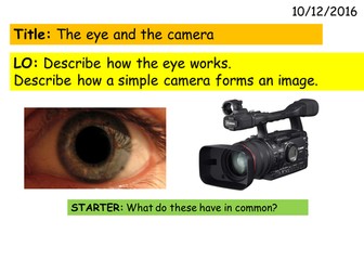 The eye and the camera KS3 (for P3.4 Activate)
