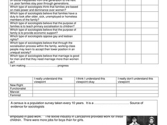 AQA GCSE Sociology - relationships between children and parents