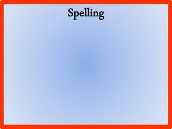 Spelling games and activities for KS2