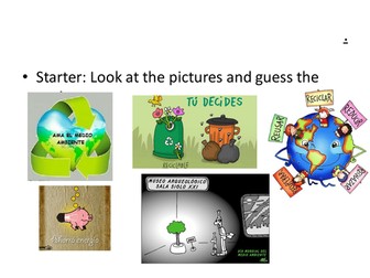 El medio ambiente (condicional)