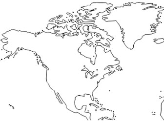 Large World Map Outline for Wall Display