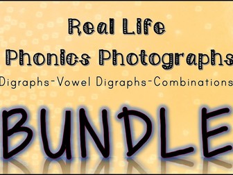 Real Life Phonics Pictures Bundle (Digraphs, Single Sounds and Vowel Combinations)