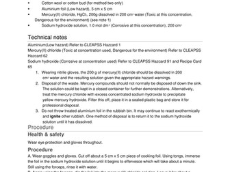 New AQA GCSE Chemistry Specification 8462 Lessons for 4.10 Using resources