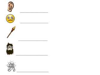 'ear' Trigraph Picture Worksheet