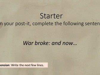 War Poetry: Analysing Wilfred Owen's 1914; Arms and the Boy and Inspection