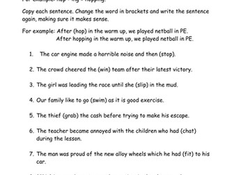 Spelling words containing a double consonant