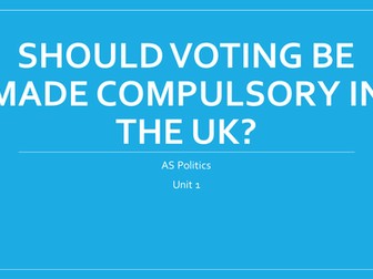 Compulsory Voting - should voting be made compulsory?