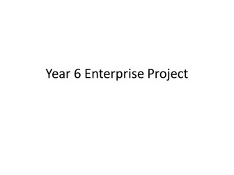 Year 6 Enterprise Project Instructions