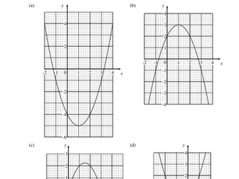 Plotting and Solving Quadratics- 9 to 1 lesson