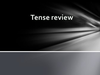 English tense review