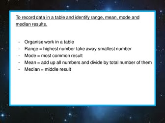 Outer Space maths-themed lessons