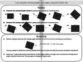 Trigonometry - mastery worksheets by joybooth - Teaching Resources - Tes