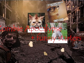 The Zombie Apocalypse Lesson + Funny Caption Starters