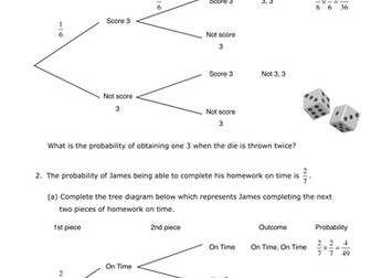 Probability Tree diagrams