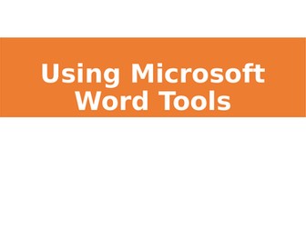 Formatting tools in Microsoft Word for ECDL