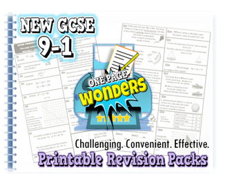 NEW GCSE 9-1 Maths revision packs bundle