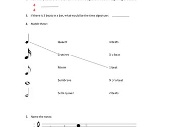 Rhythm and pitch quiz