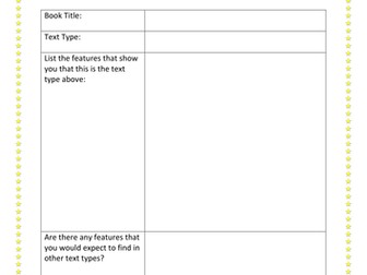 Year 5/6 reading evidence worksheets