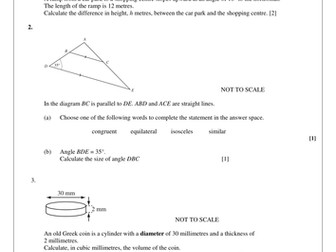 IGCSE - Revision pack - Shape and Space