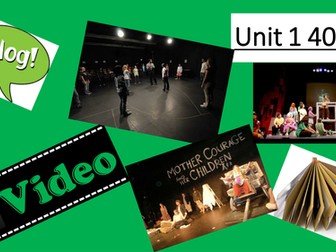 Devising Drama Unit 1 (40%) 2016 Mock Year 10  WJEC