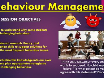Behaviour Management CPD Session!