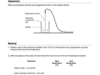 New Y10 GCSE - Exothermic and Endothermic Required Practical 4