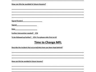 Detention reflection