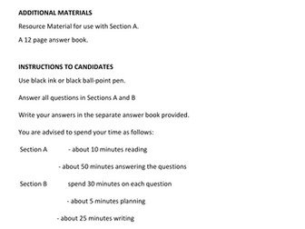 Eduqas GCSE English Language Component 2 Practice Paper