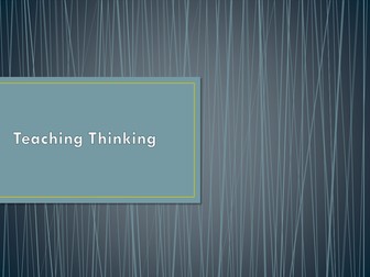 Teaching Thinking