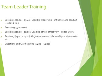 Middle Leader/Head of Year Training
