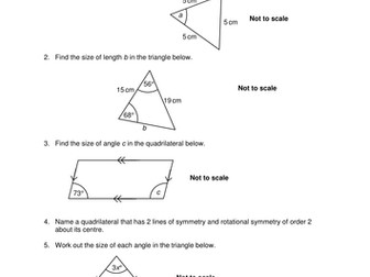 OCR Maths: Foundation GCSE - Check In Test 8.04 Properties of polygons