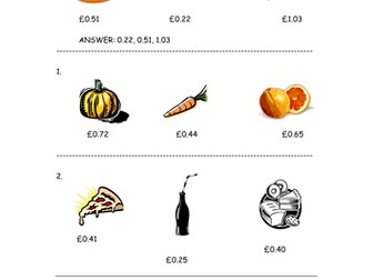 Year 5 - Read, write, order and compare numbers with up to 3 decimal places