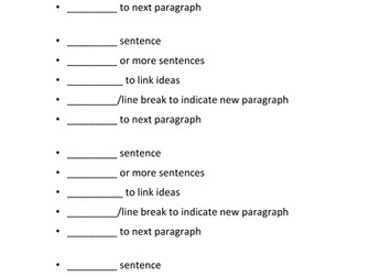 Developing Paragraphs series of seven lessons