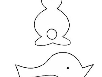 Rabbit, Chick and Cross Templates for Easter