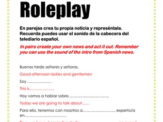 Guión Roleplay Script Spanish Español The News Las Noticias