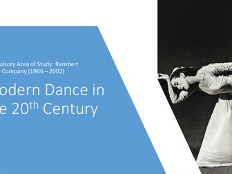 NEW A Level Dance: Rambert Dance Company 1966 - 2002