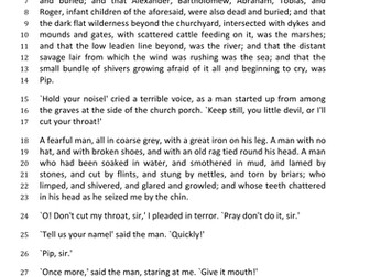 English Language Paper 1 - pack of 4 sample papers (Edexcel - Section A only)