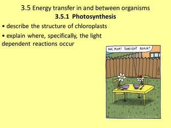 NEW AQA A2 Biology Unit 5 - Energy Transfer in and Between Organisms - 3.5.1, 3.5.2, 3.5.3 and 3.5.4