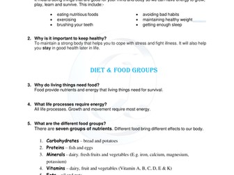 Year 3 Science Fit For Life