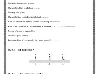 The second in a compilation of Maths Challenge Quizzes for junior secondary maths