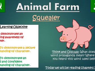 Animal Farm: Squealer (Double Lesson!)