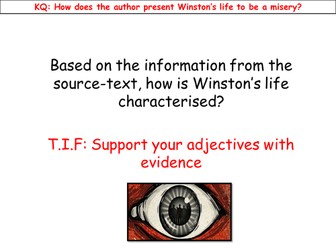 AQA- Evaluate- paper 1- question 4- 1984- outstanding lesson