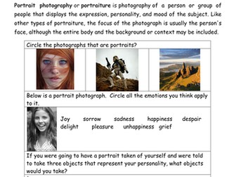 face mats and photography portraits