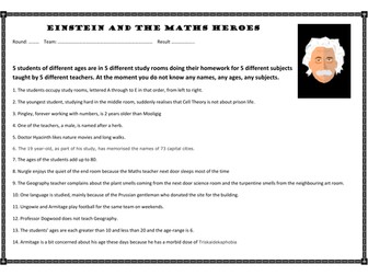 Einstein and the Maths Heroes